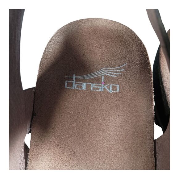 Dansko Vera Sandal Pewter Metalic Leather Open Toe Ankle Strap 42/US 11.5 - 12 - Picture 5 of 10